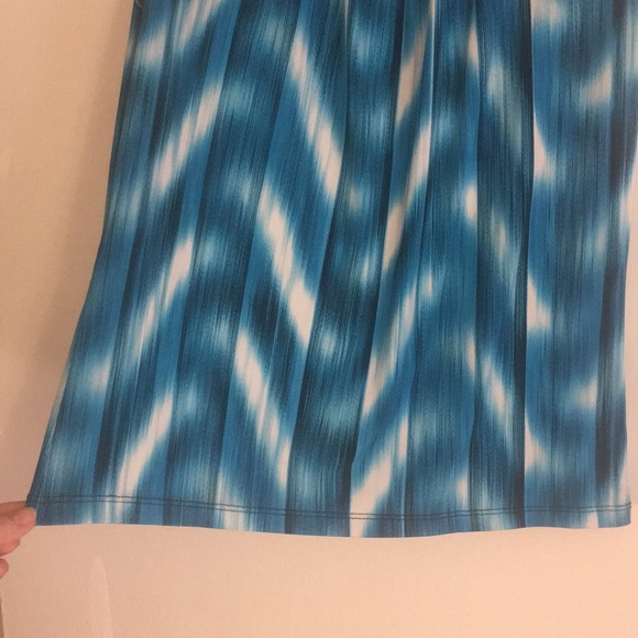 💙 blue/white Calvin Klein sleeveless blouse (L) - Picture 4 of 7